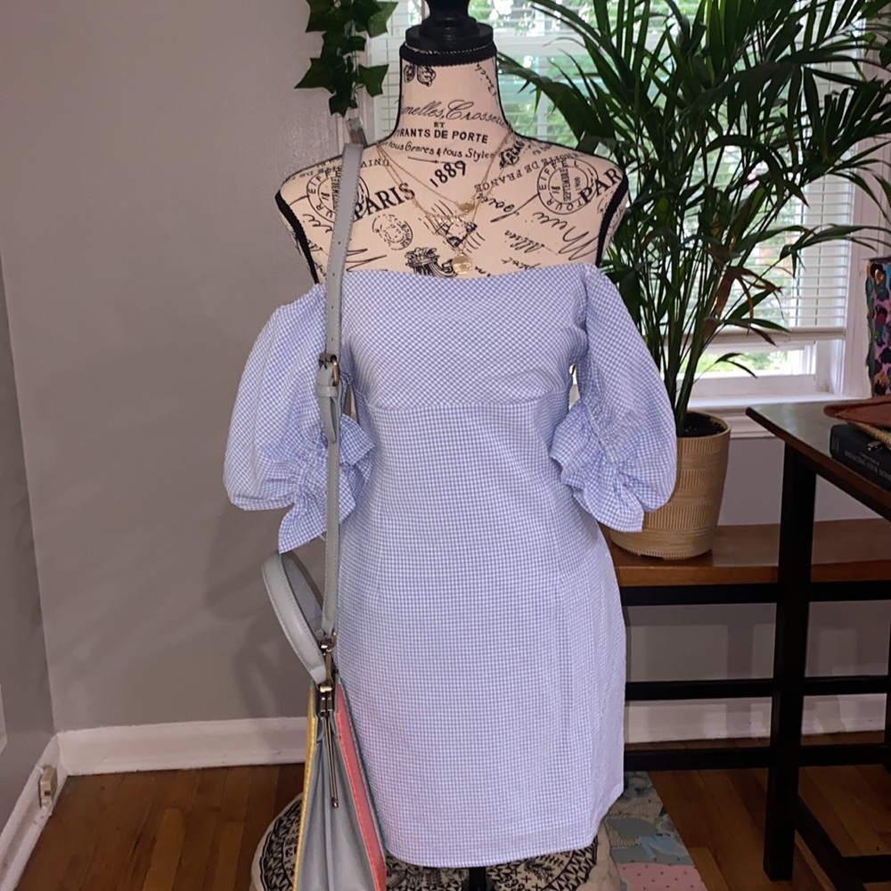 Fashion Nova Vintage Puff Sleeve Mini Dress - Picture 5 of 7